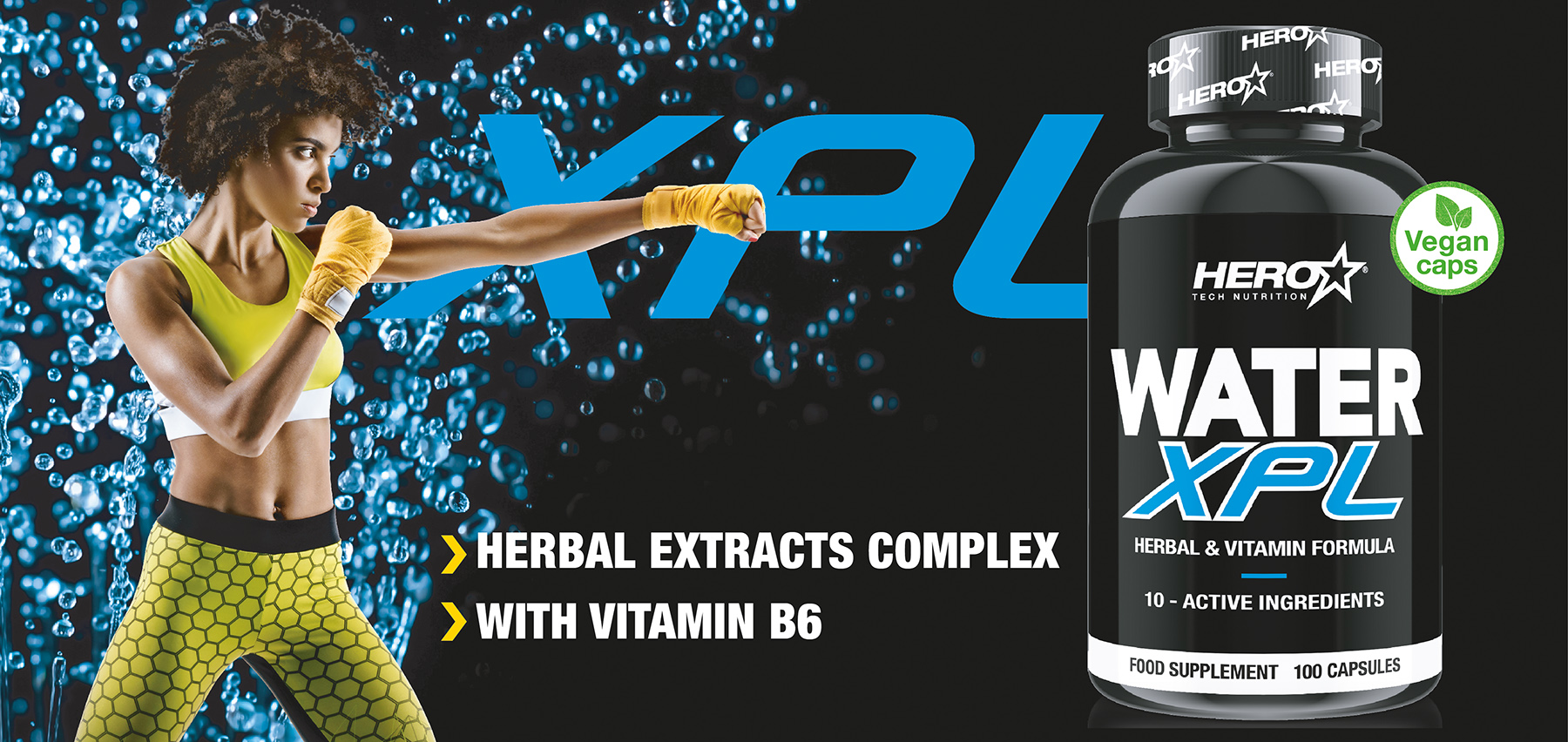 WATER XPL HERO TECH NUTRITION draining body fluid - herotechnutrition